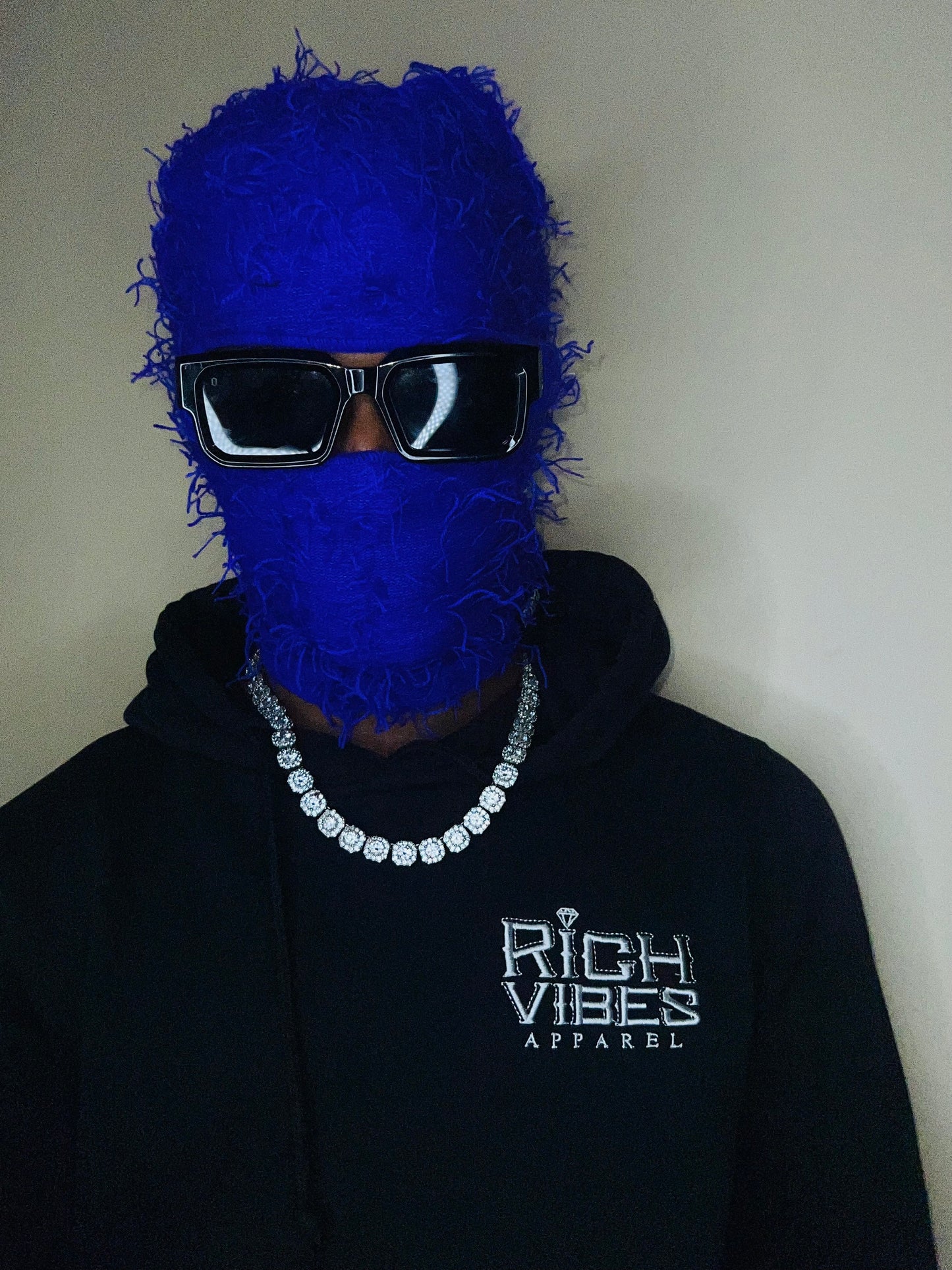 NIPSEY BLUE💙 Distressed Balaclava - Rich Vibes Apparel