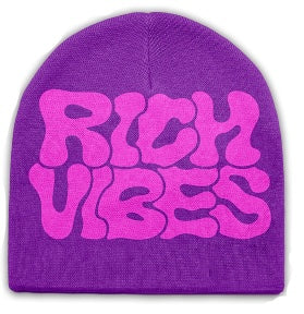 PURPLE/PINK RICH VIBES Skully Beanies ❄️ - Rich Vibes Apparel