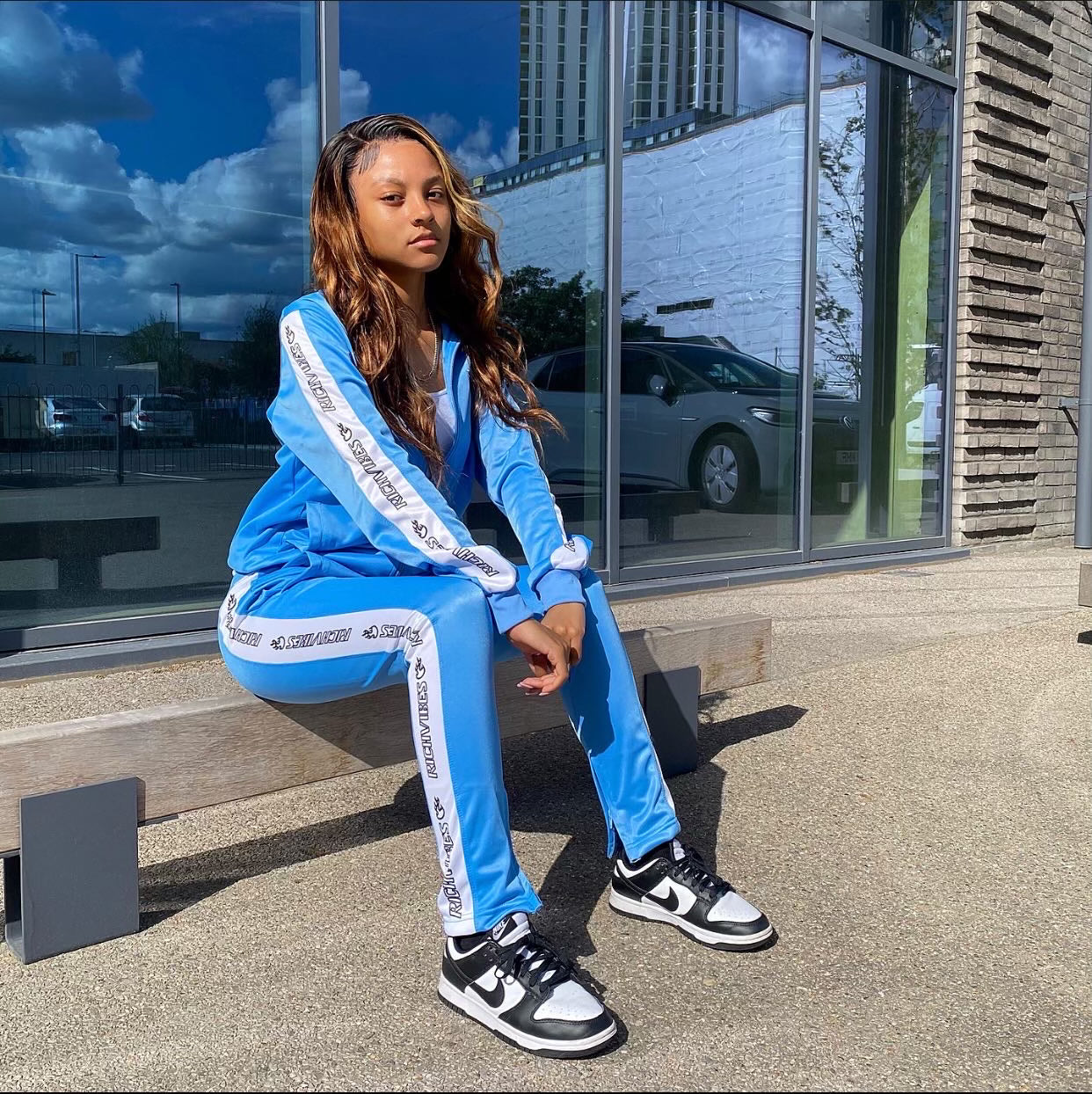 BABY BLUE'  Rich Blazing Tracksuit - Rich Vibes Apparel