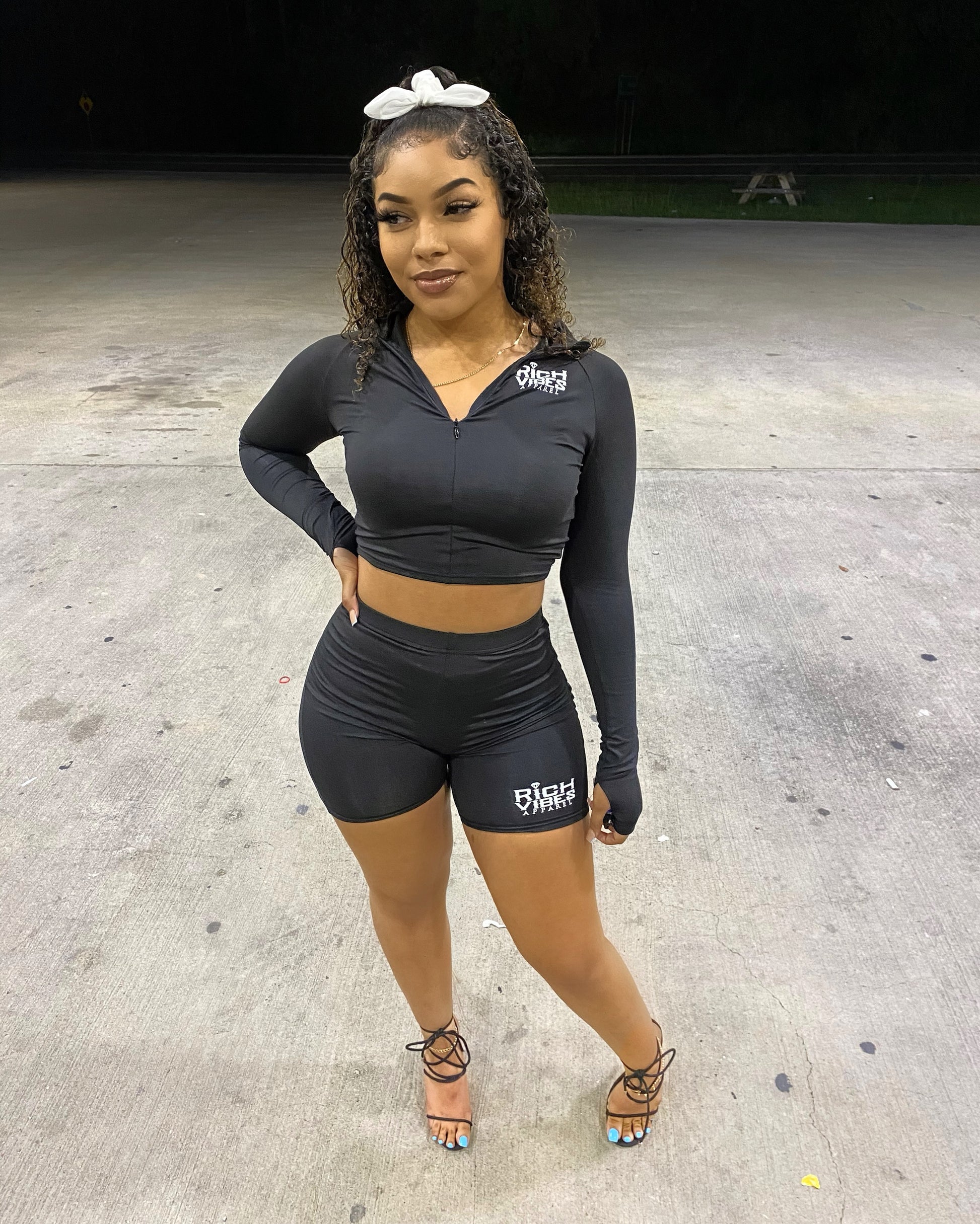 Rich Vibes' BLACK Signature 2-piece set 💲❆ - Rich Vibes Apparel