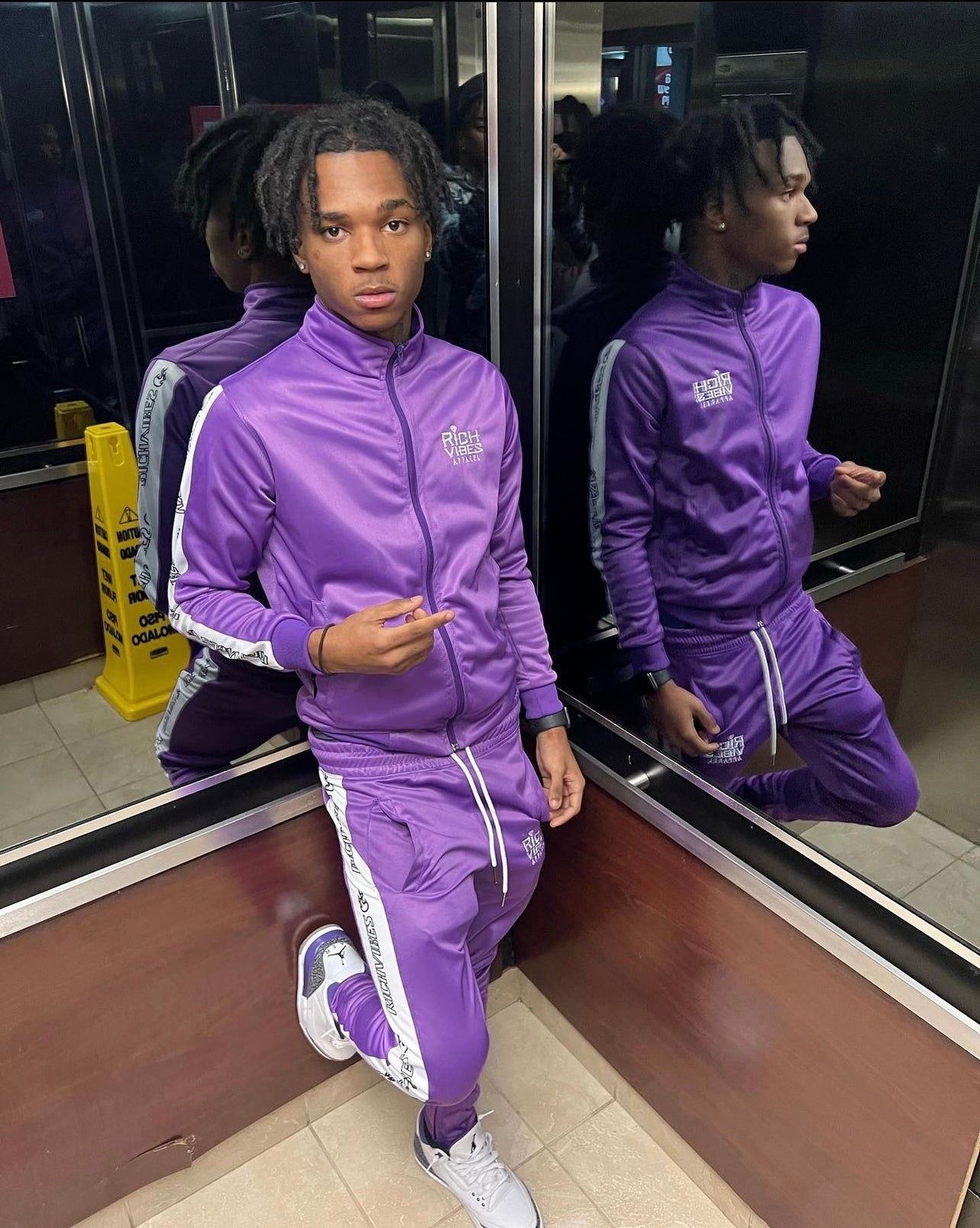 'PURPLE' RiCH BLAZING TRACKSUIT🔥🔥 - Rich Vibes Apparel