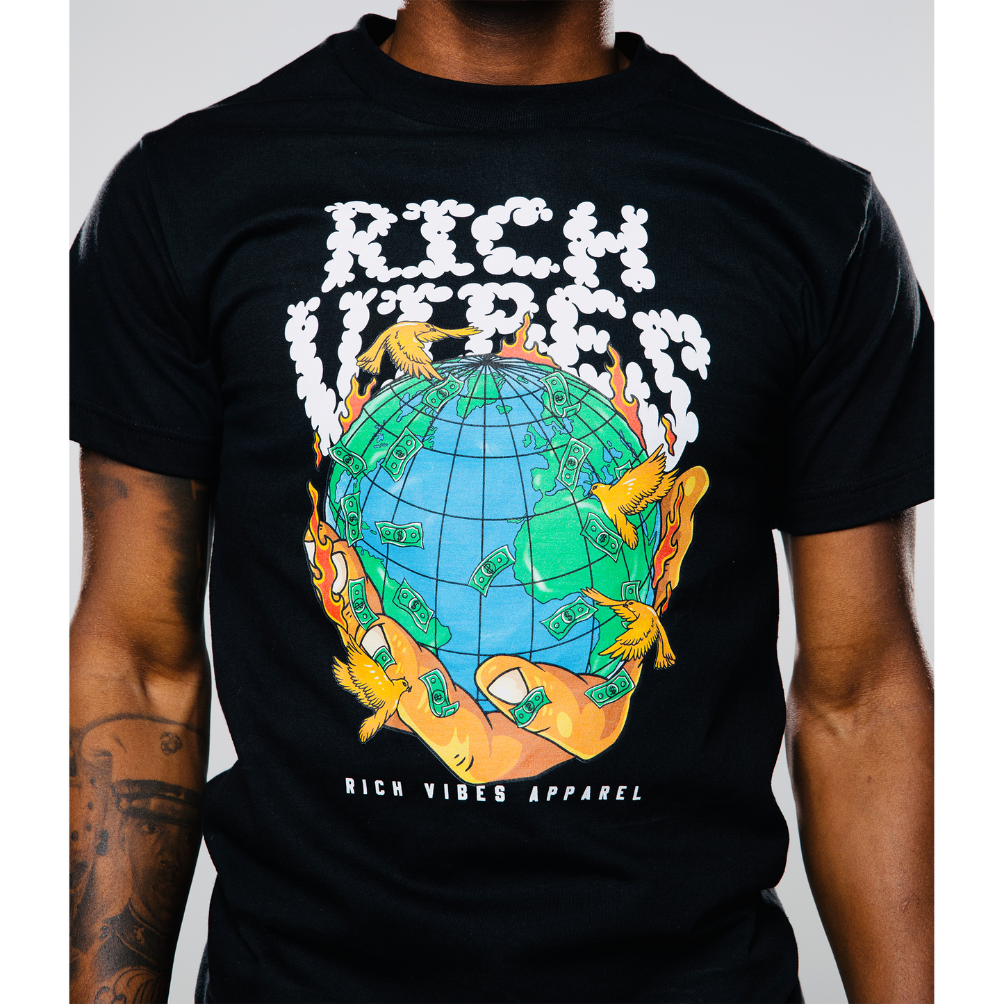 BLACK YNW' Graphic TEE - Rich Vibes Apparel