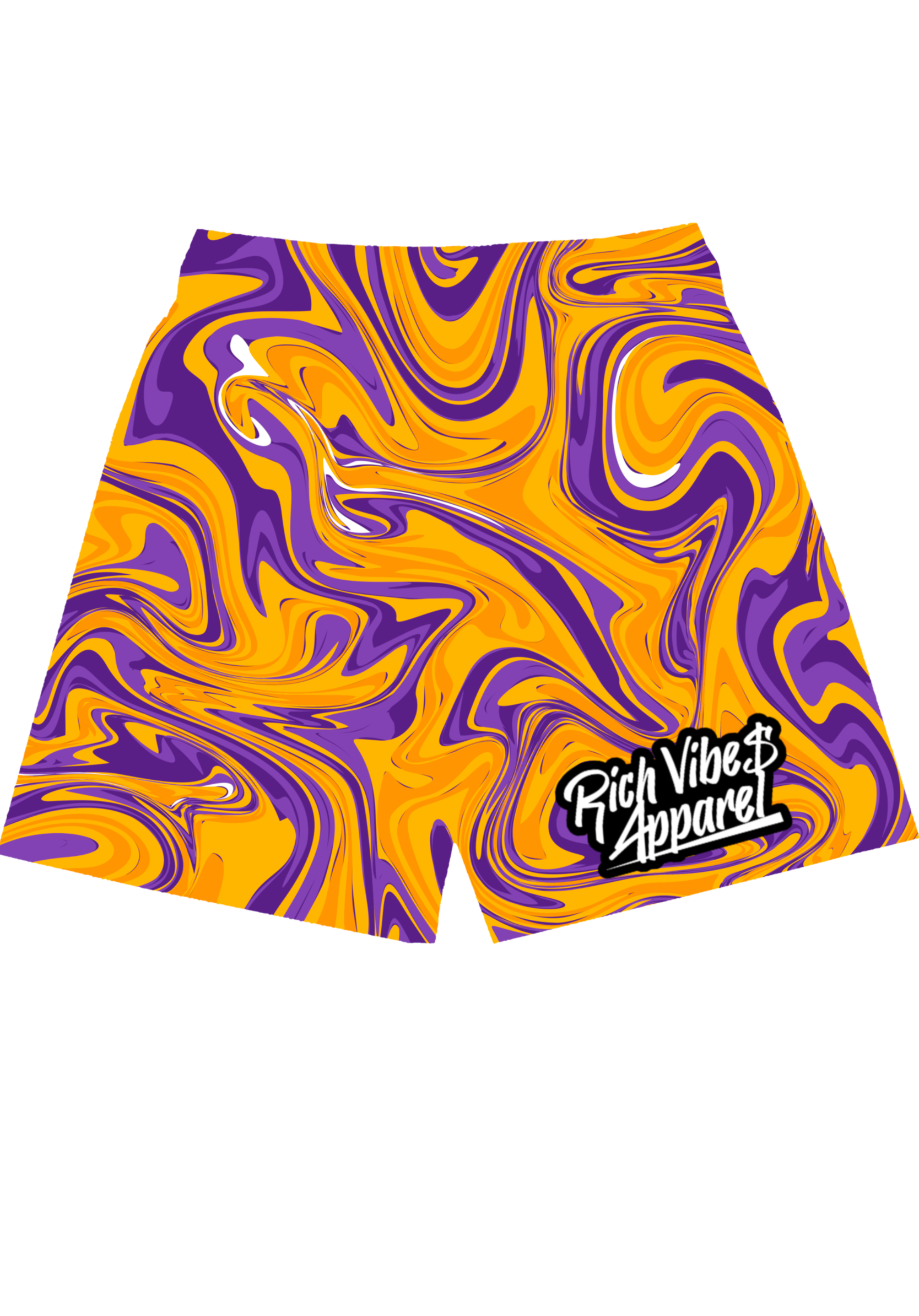 L.A Lakers Liquid Mesh Shorts 😈💫 - Rich Vibes Apparel