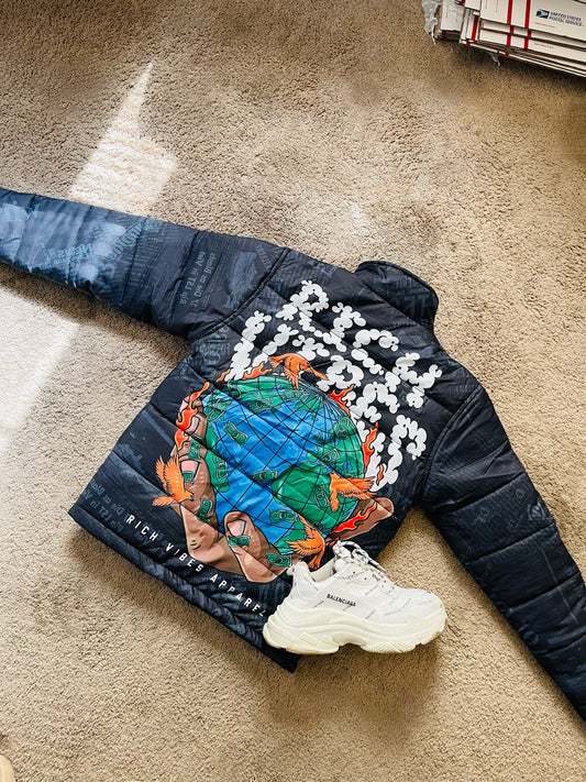 [Limited Edition]YNW Puffer Jacket' 💎 - Rich Vibes Apparel
