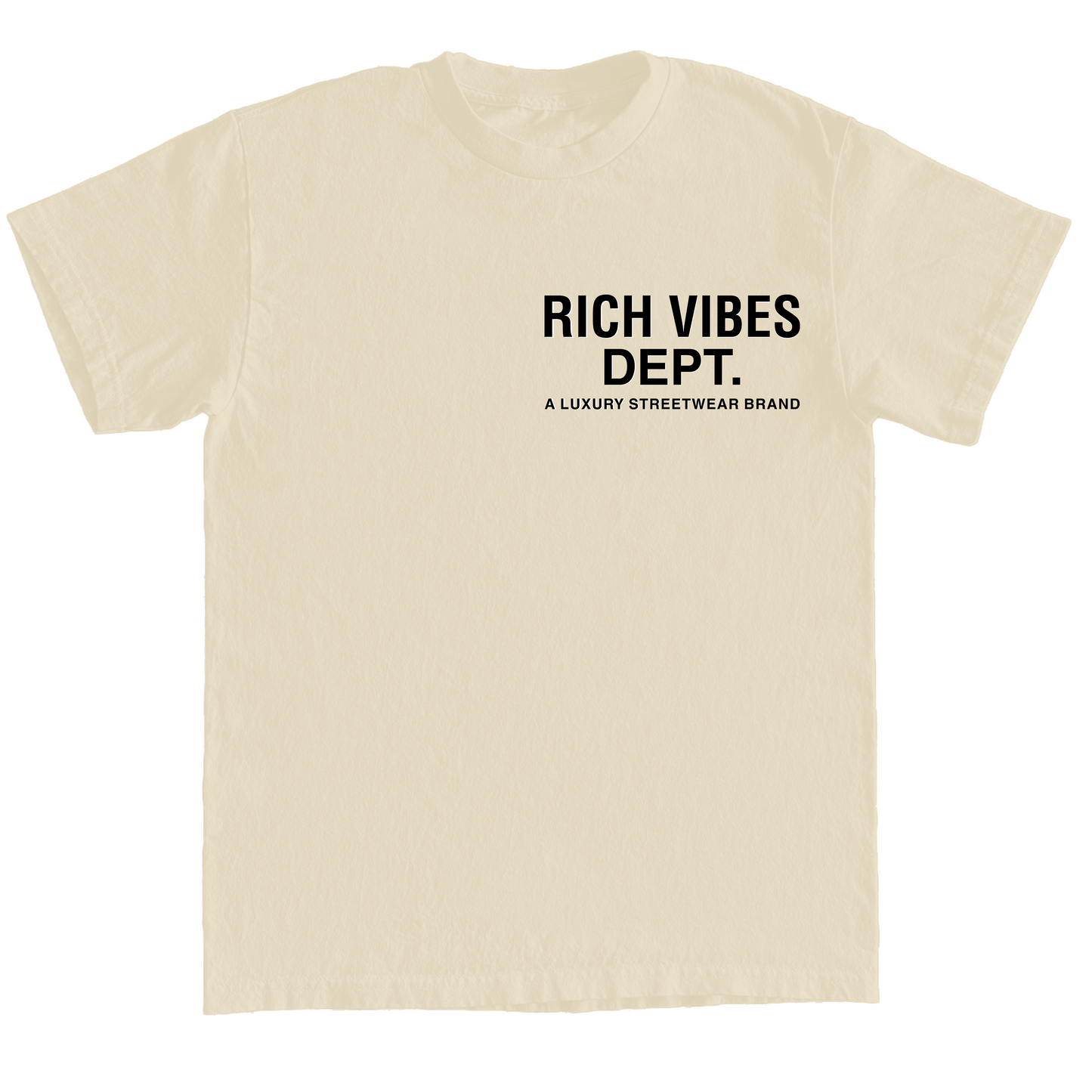 CREAM RICH VIBES DEPT. T-SHIRT🍦 - Rich Vibes Apparel