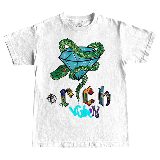 WHITE #SL!ME x R!CH Graphic Tees - Rich Vibes Apparel